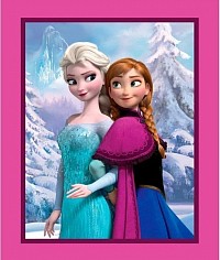 frozen sister snowy scenic panel